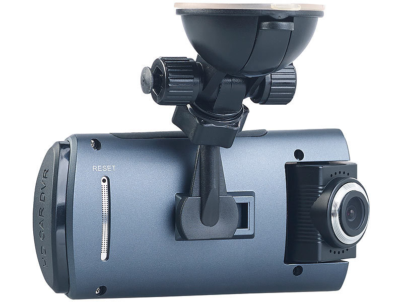 NavGear Full-HD-Dashcam mit 2 Objektiven, Versandrückläufer