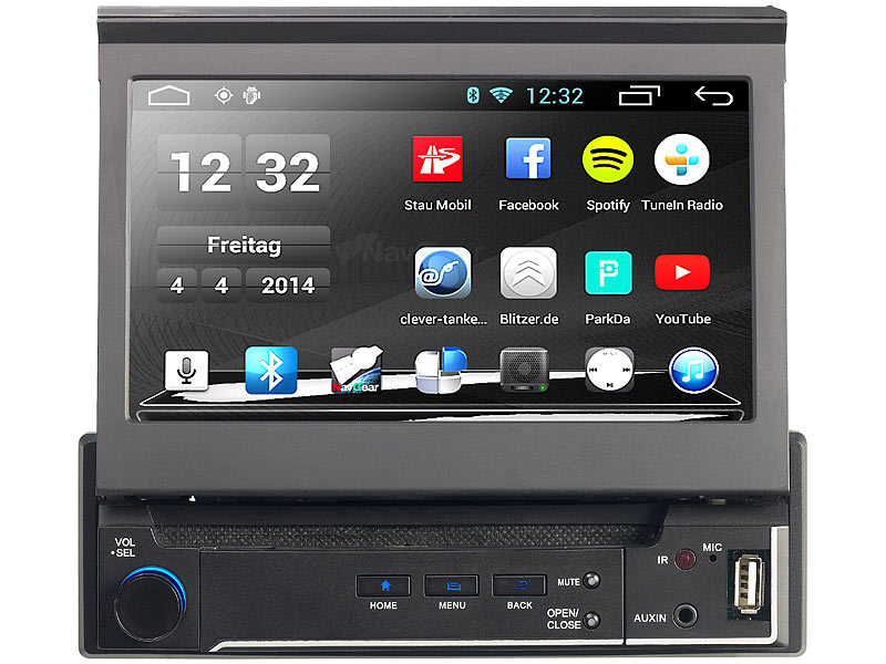 NavGear 1-DIN Android-Autoradio mit 7-Navi D-A-CH (refurbished)