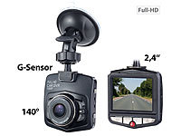 NavGear HD-Dashcam mit G-Sensor; Bewegungserkennung; 6.1-cm-Display; 140°