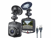 NavGear HD-Dashcam mit Bewegungserkennung, 6,1-cm-Display und 90° Bildwinkel; Dashcams mit G-Sensor (HD) 