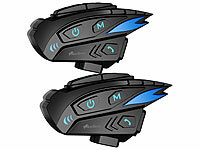 NavGear Gegensprechanlage, Motorrad-Helm-Kopfhörer; Blend- und Display-Schutzfolien für Navis Blend- und Display-Schutzfolien für Navis Blend- und Display-Schutzfolien für Navis